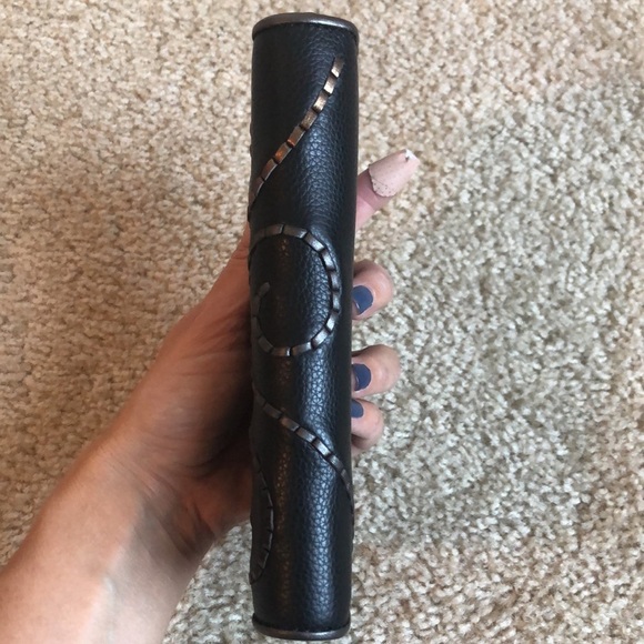 New Brighton black leather silver heart swirl large wallet credit card - Picture 9 of 9